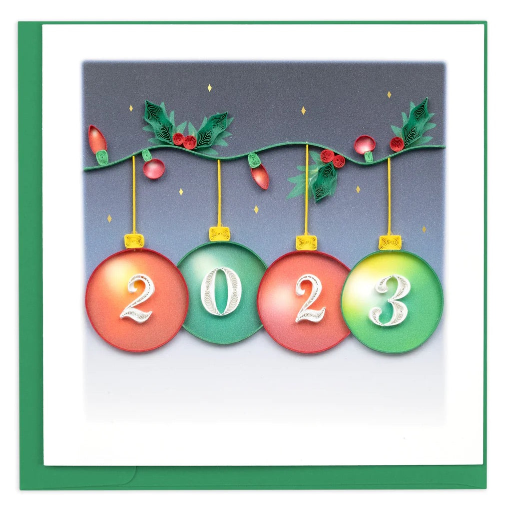 Quilled 2023 Ornaments Greeting Card