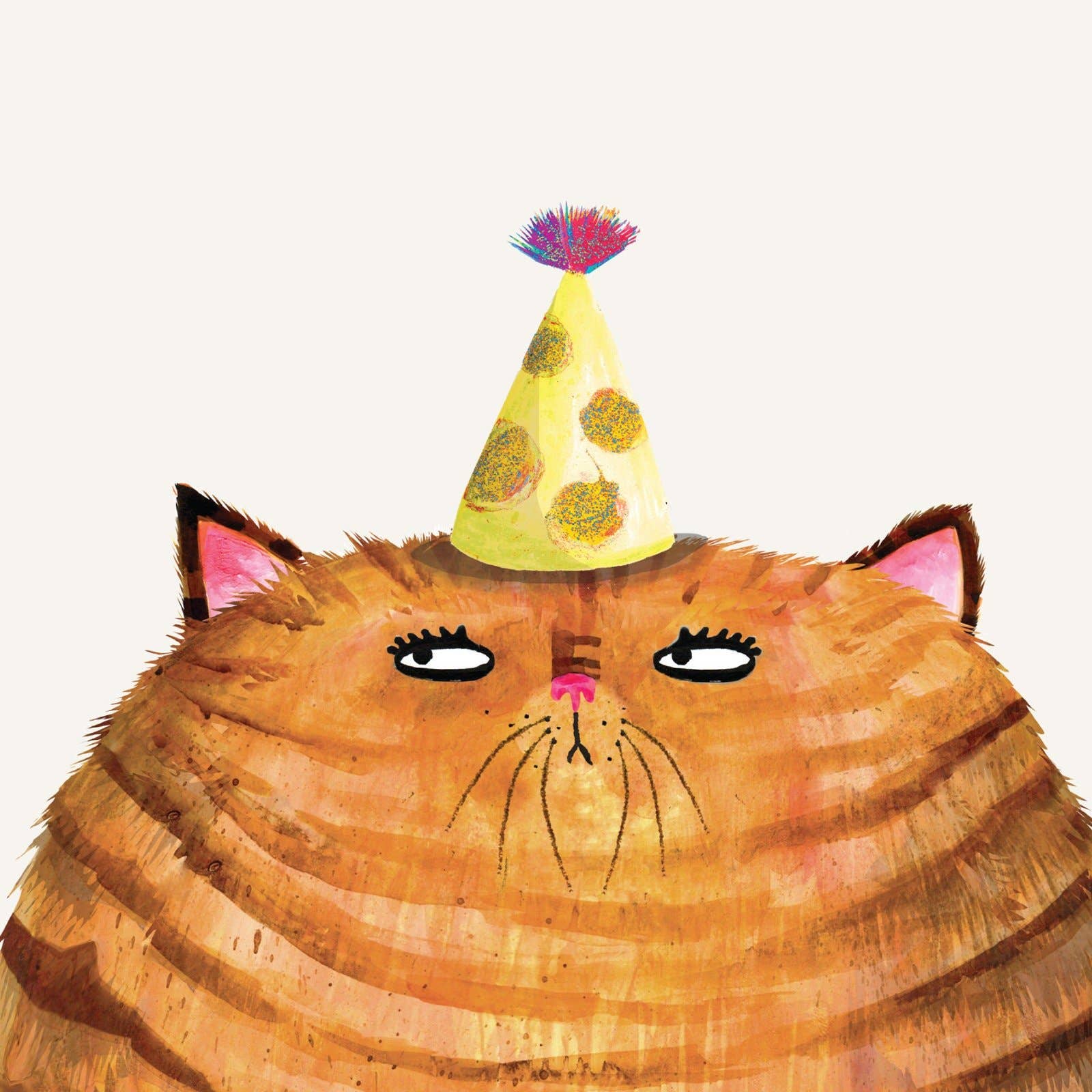 Cat Birthday Party Card