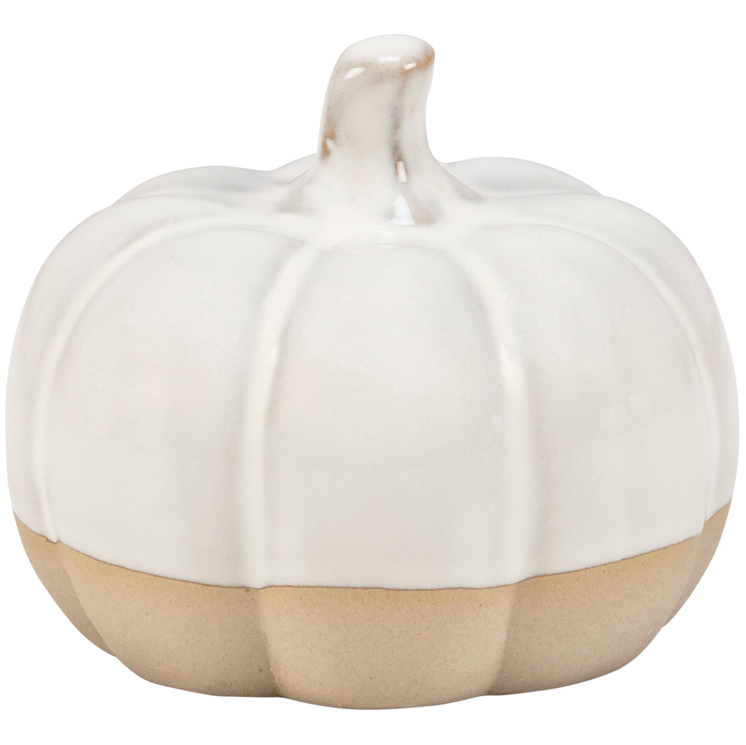 Small Glazed Ceramic Pumpkin