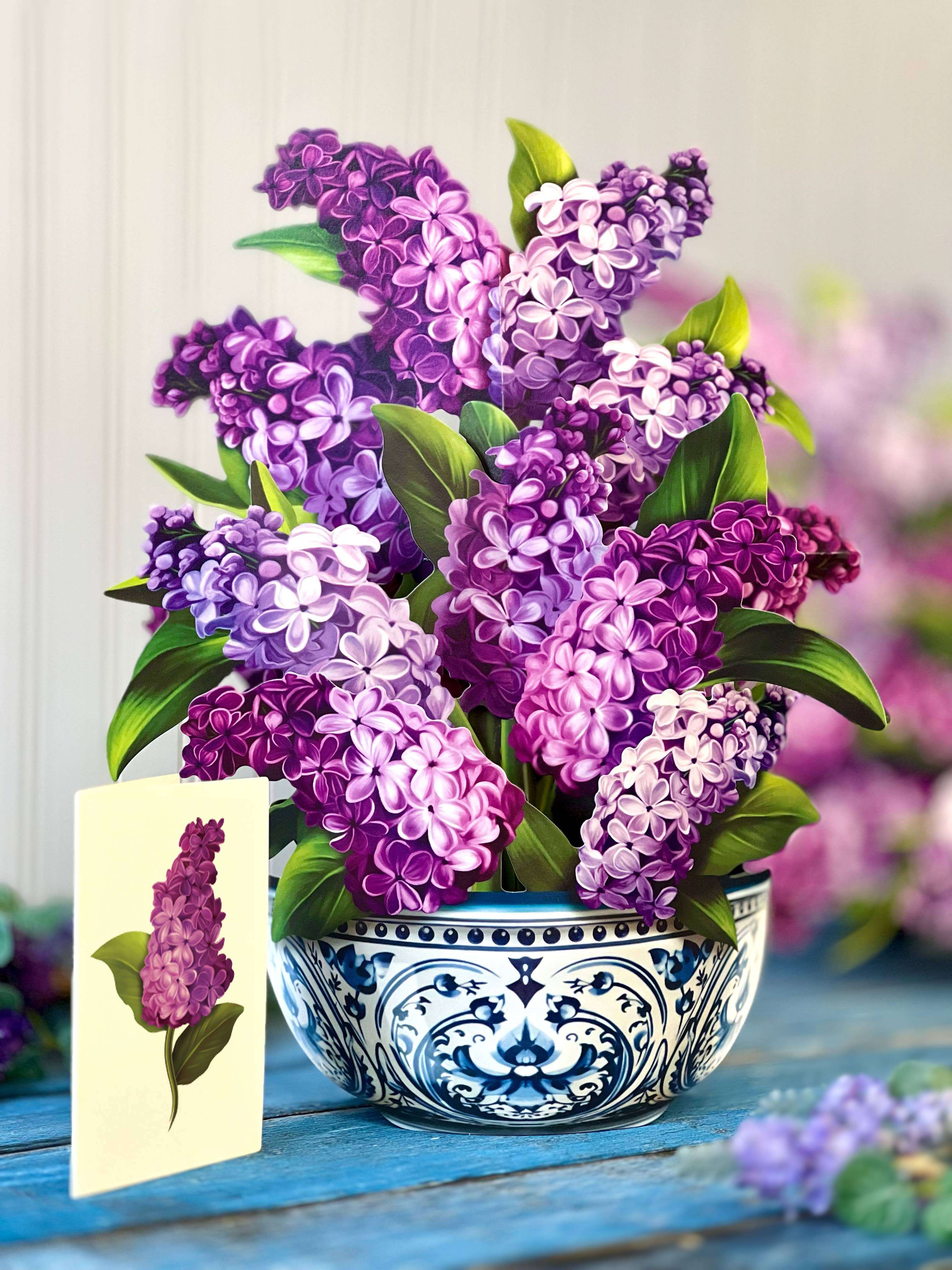 FreshCut Garden Lilacs Pop-Up Greeting Card