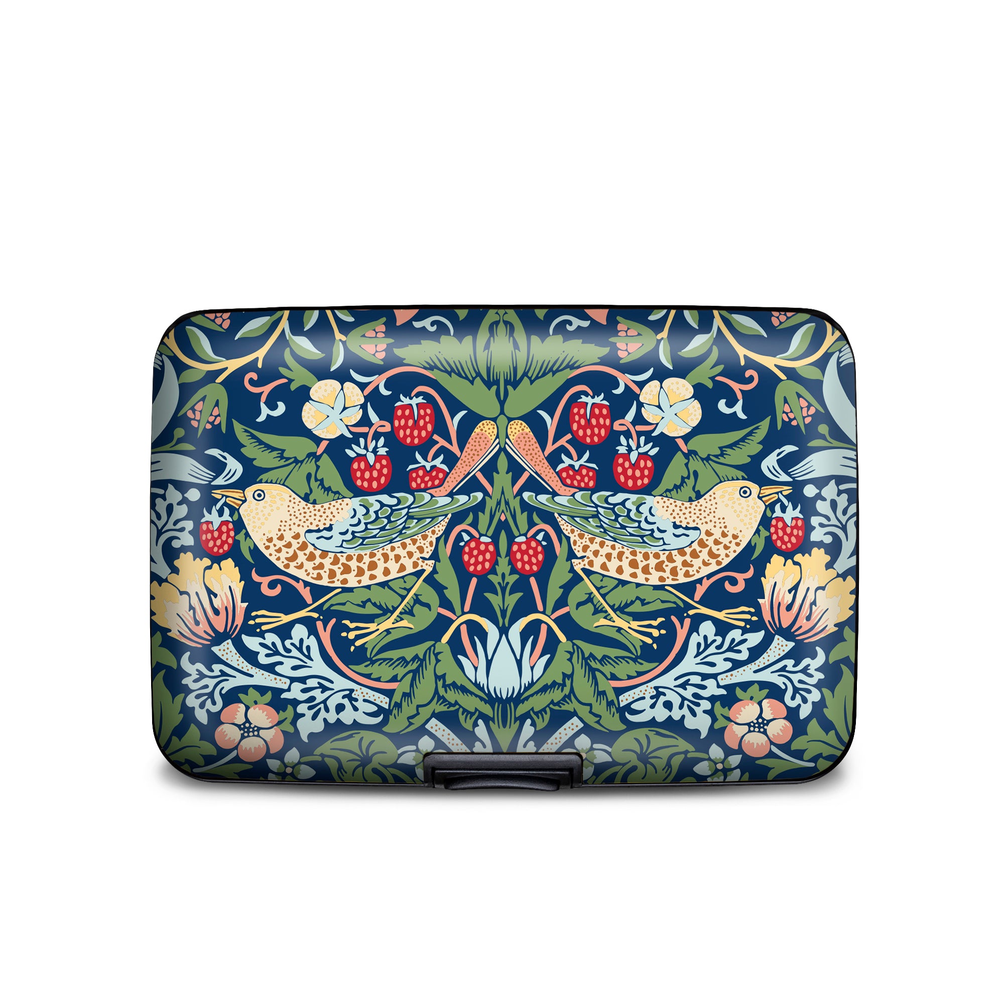 William Morris Strawberry Theif Pattern RFID Armored Wallet