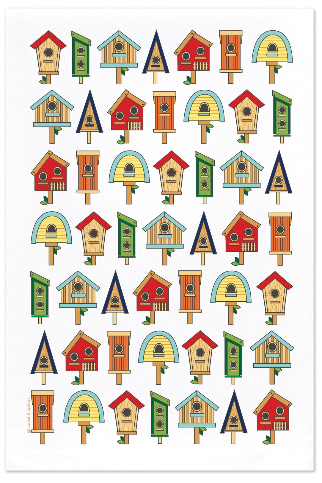 Coast & Cotton Hand Towel - Bird Houses