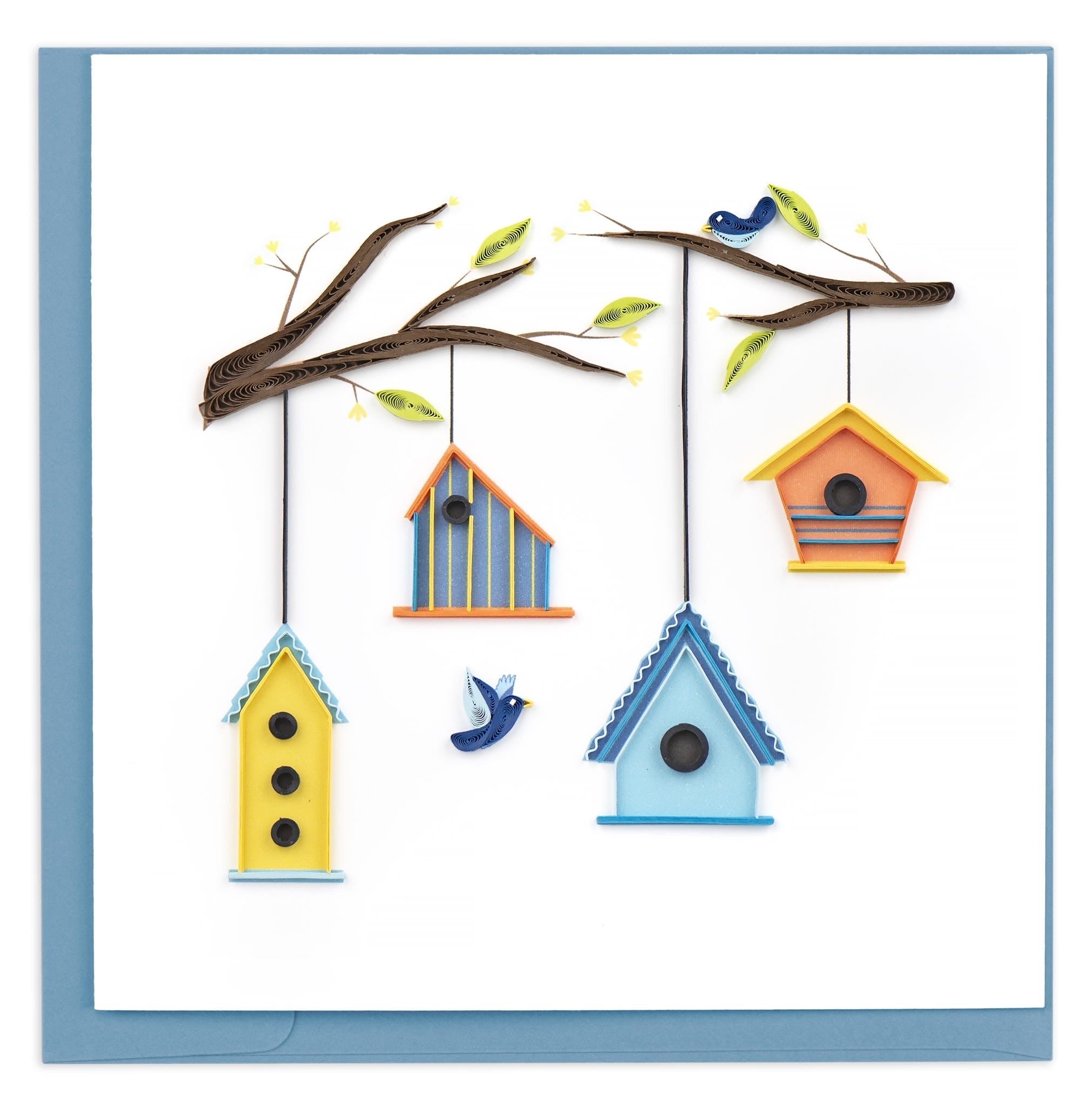 Quilling Birdhouse Tree Greeting Card