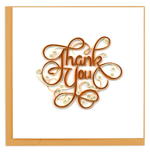 Quilling Thank You Greeting Card