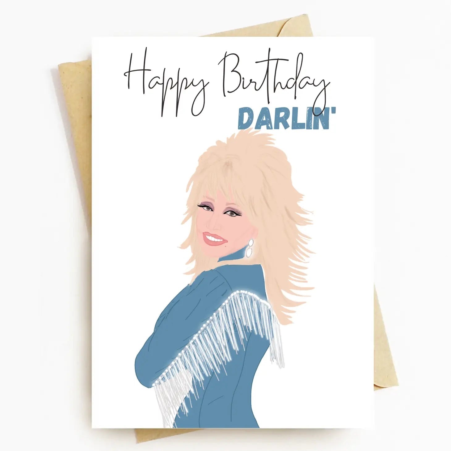 Happy Birthday Darlin' Dolly Parton Greeting Card