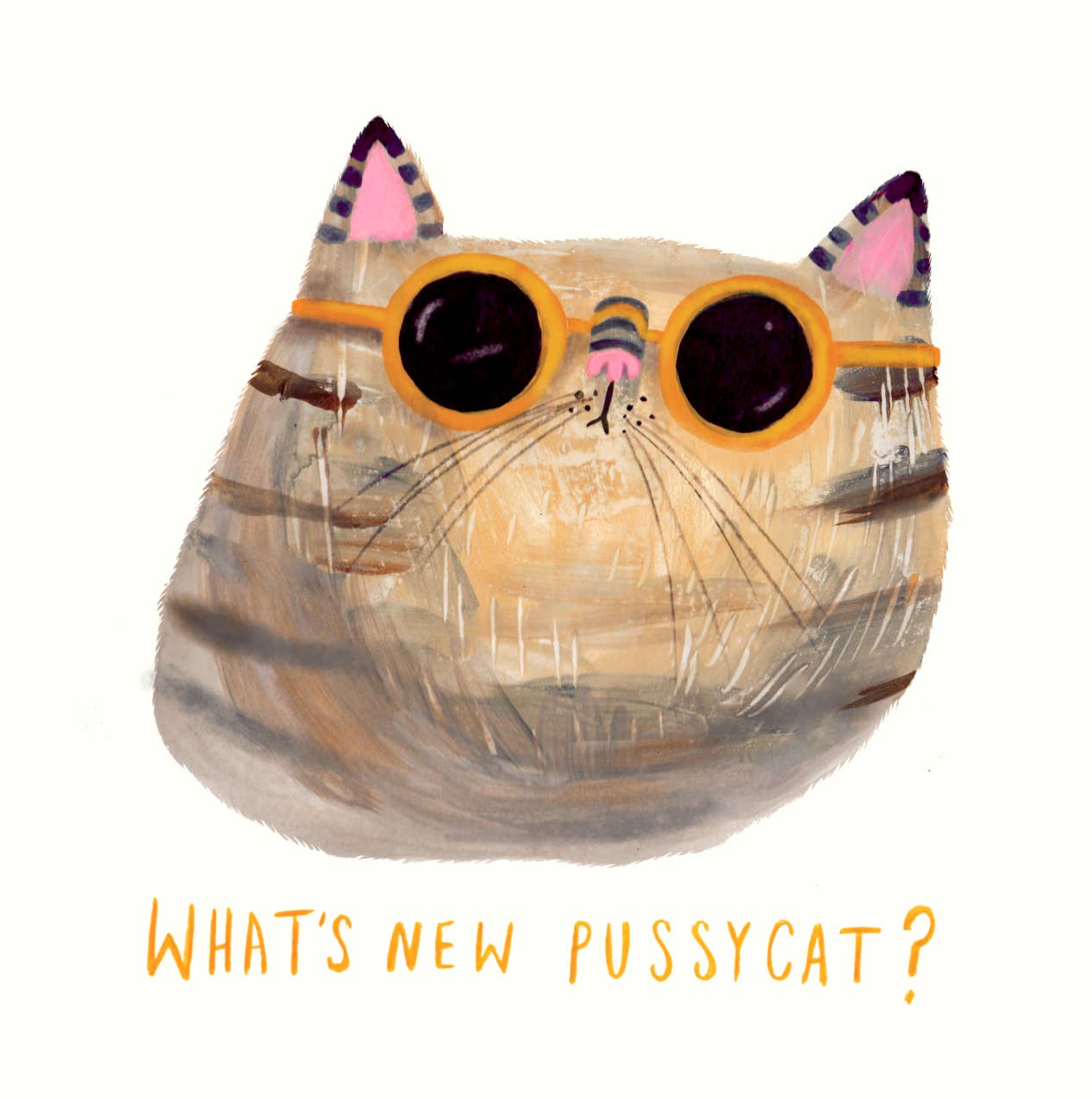 What's New Pussycat Greeting Card