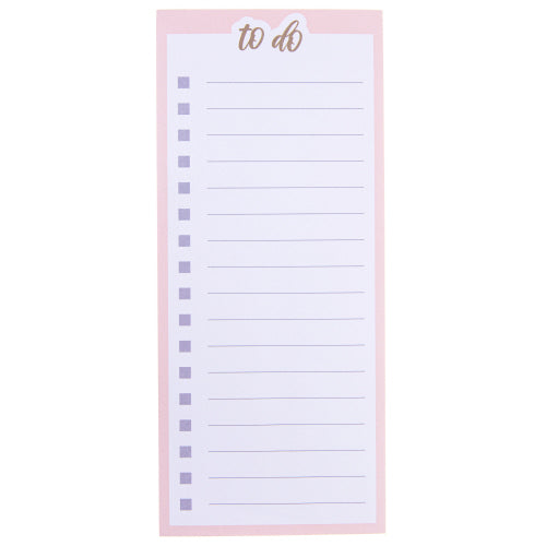 Pink To Do Magnetic Notepad