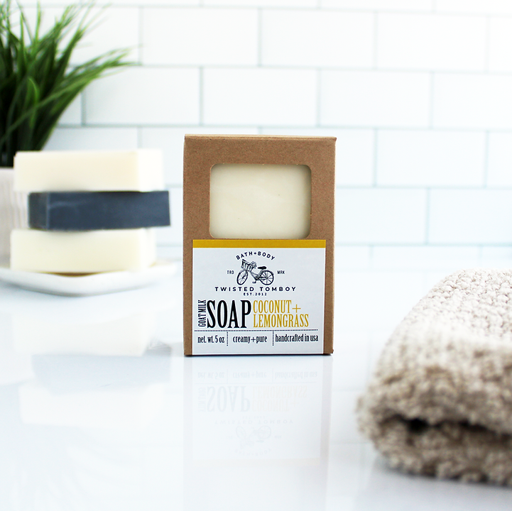 Coconut + Lemongrass Goat Milk Soap