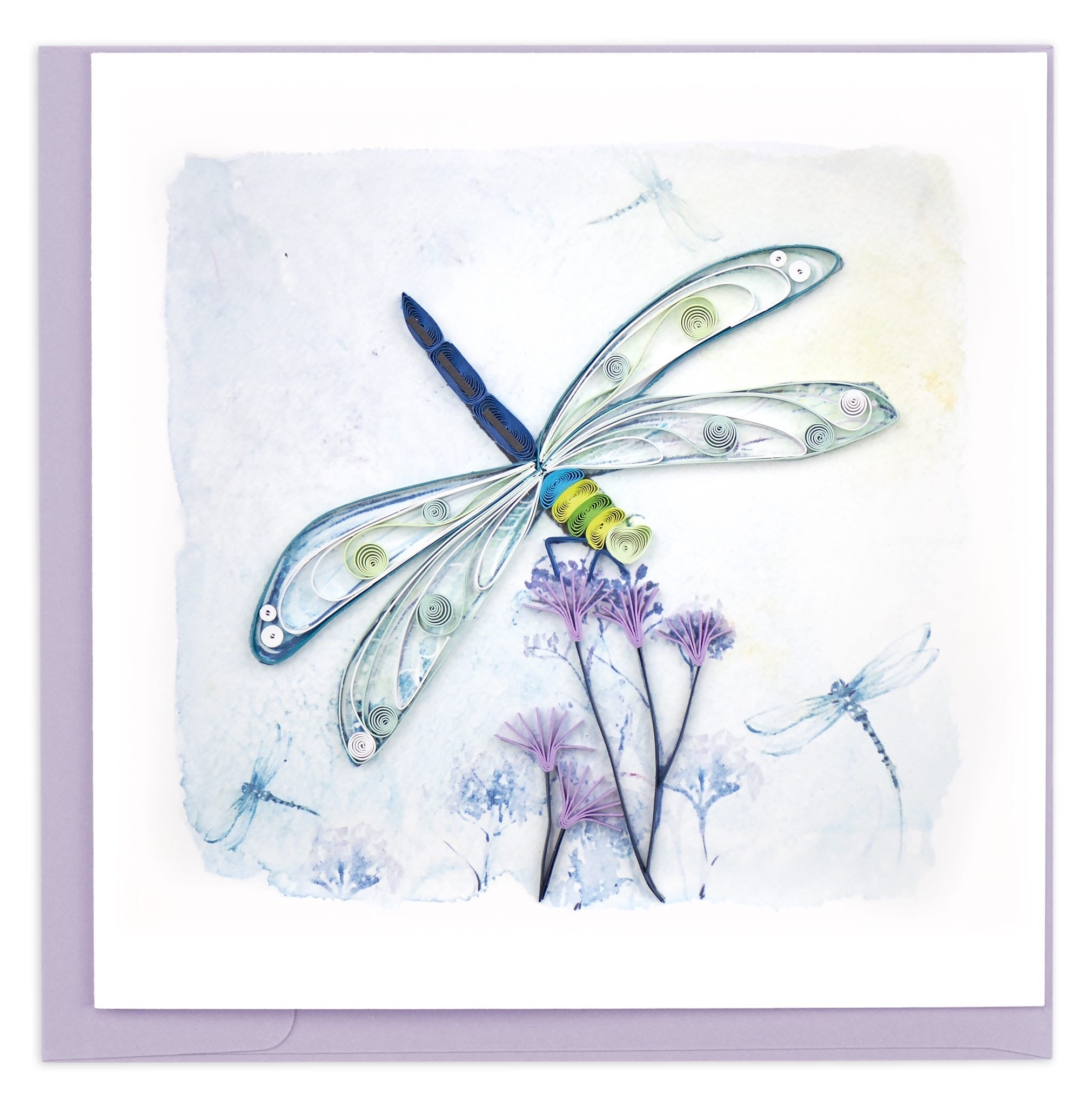 Quilling Emperor Dragonfly Greeting Card