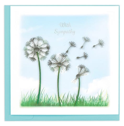 Quilling Sympathy Dandelions Greeting Card