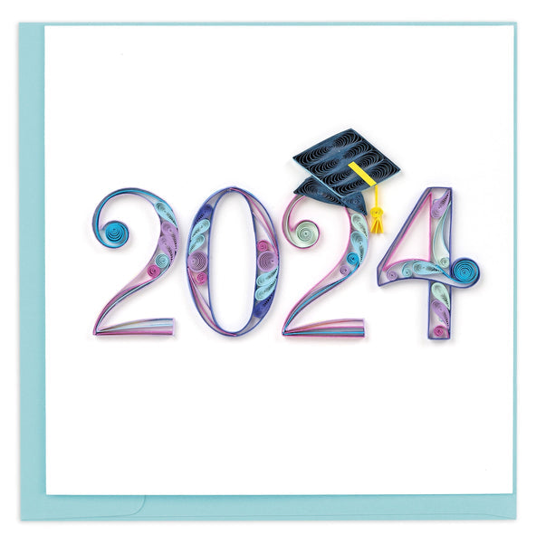 Quilling 2024 Grad Greeting Card