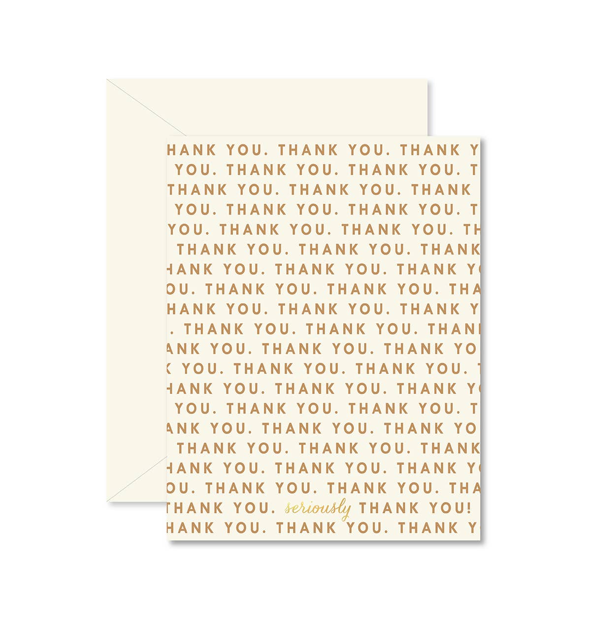 Repeating Thank You Greeting Card