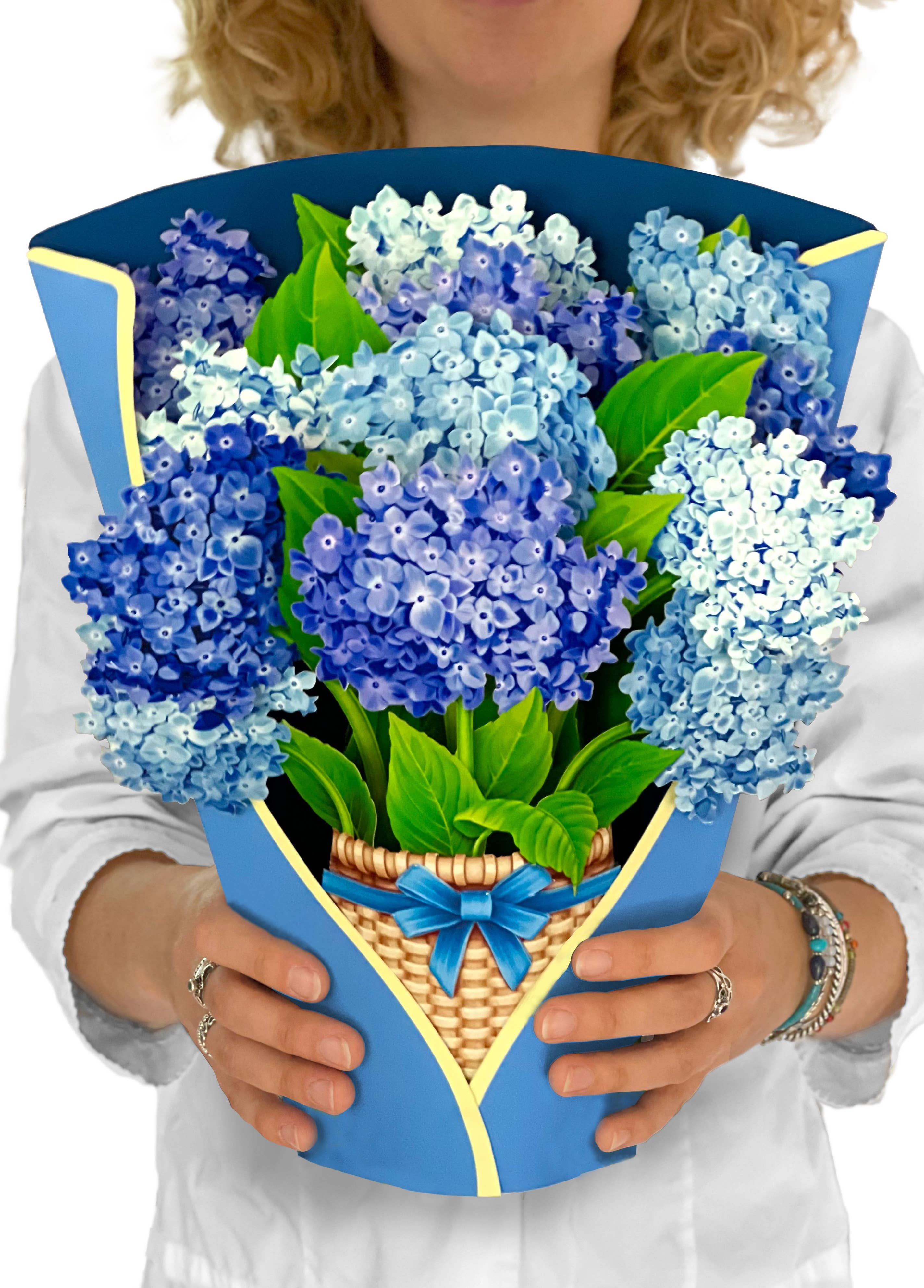 FreshCut Nantucket Hydrangeas Pop-Up Greeting Card