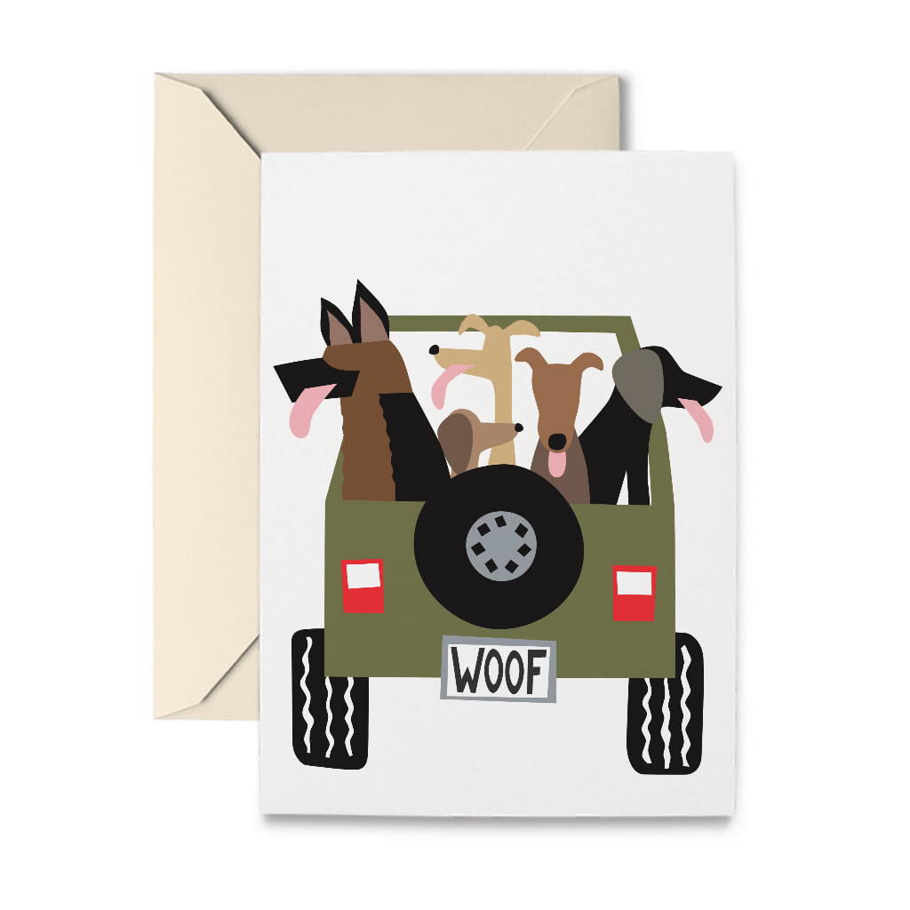 Jeep Dogs Boxed Note Cards, Set of 10