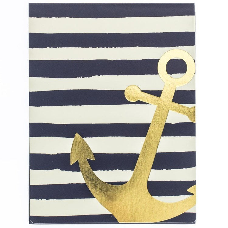 Navy Anchor Pocket Note