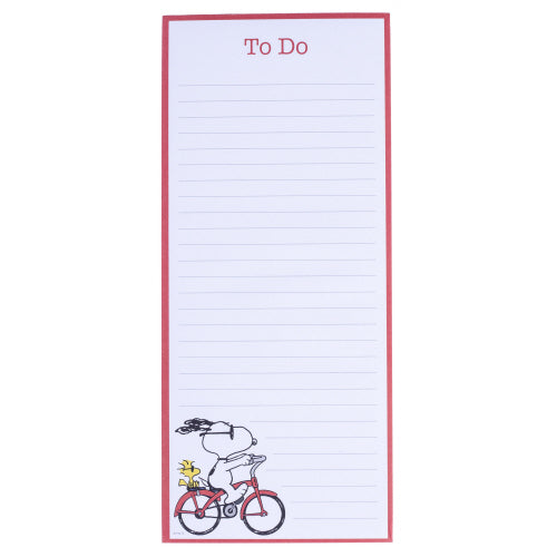 Peanuts Bike Magnetic Notepad