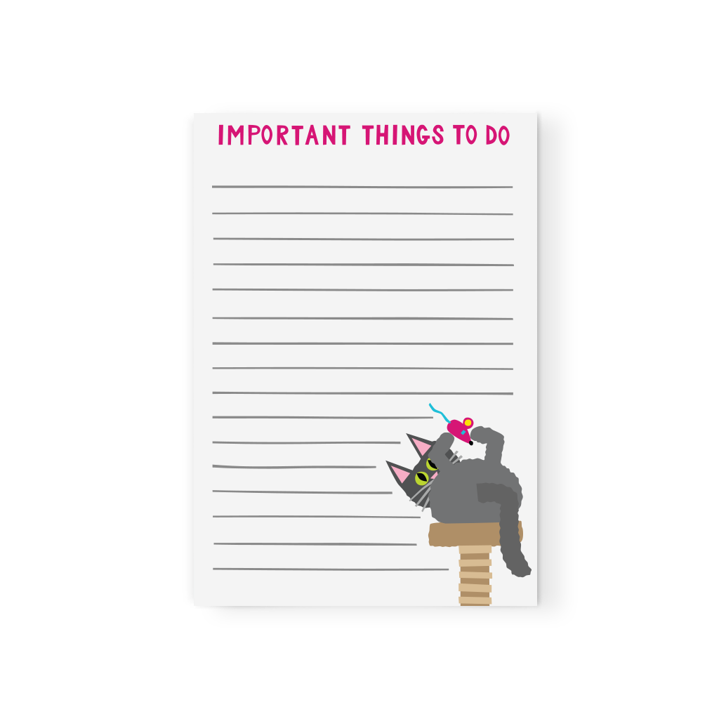 Kitty To Do Notepad