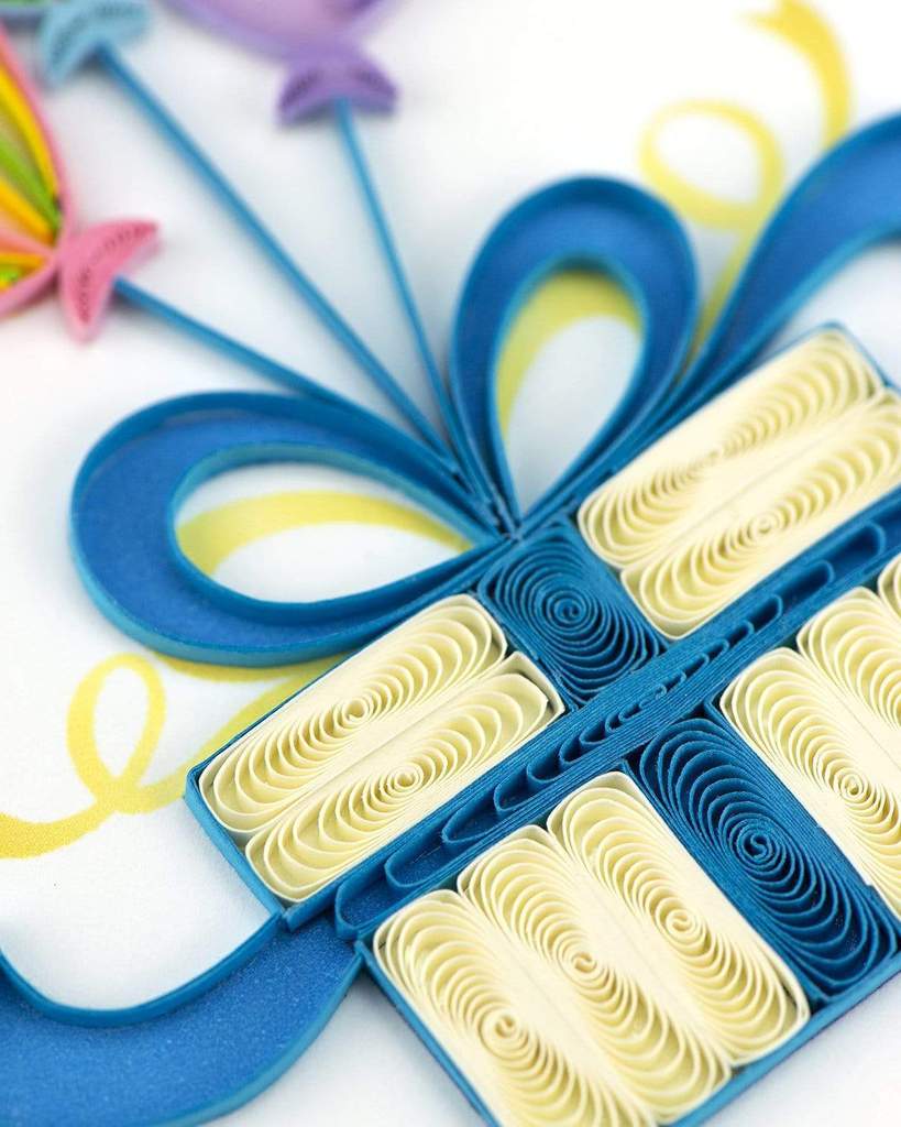 Quilled Balloon Surprise Birthday Card