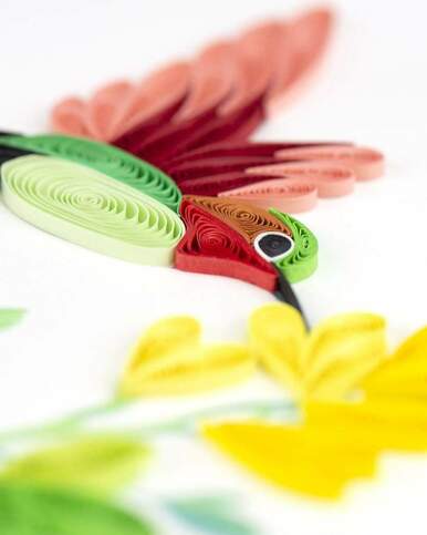 Quilled Hummingbird Greeting Card