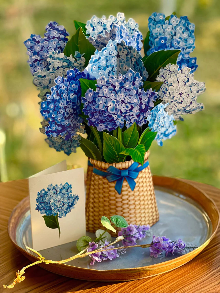 FreshCut Nantucket Hydrangeas Pop-Up Greeting Card