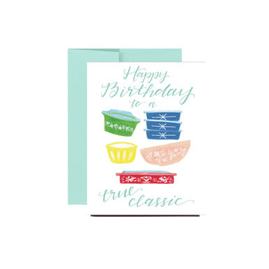 True Classic Pyrex Birthday Greeting Card