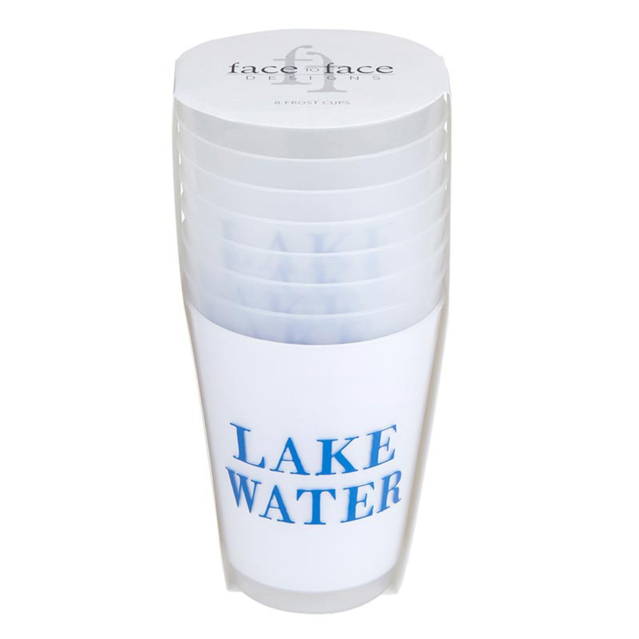 16oz Frosted Cups - Lake Water 8 pack