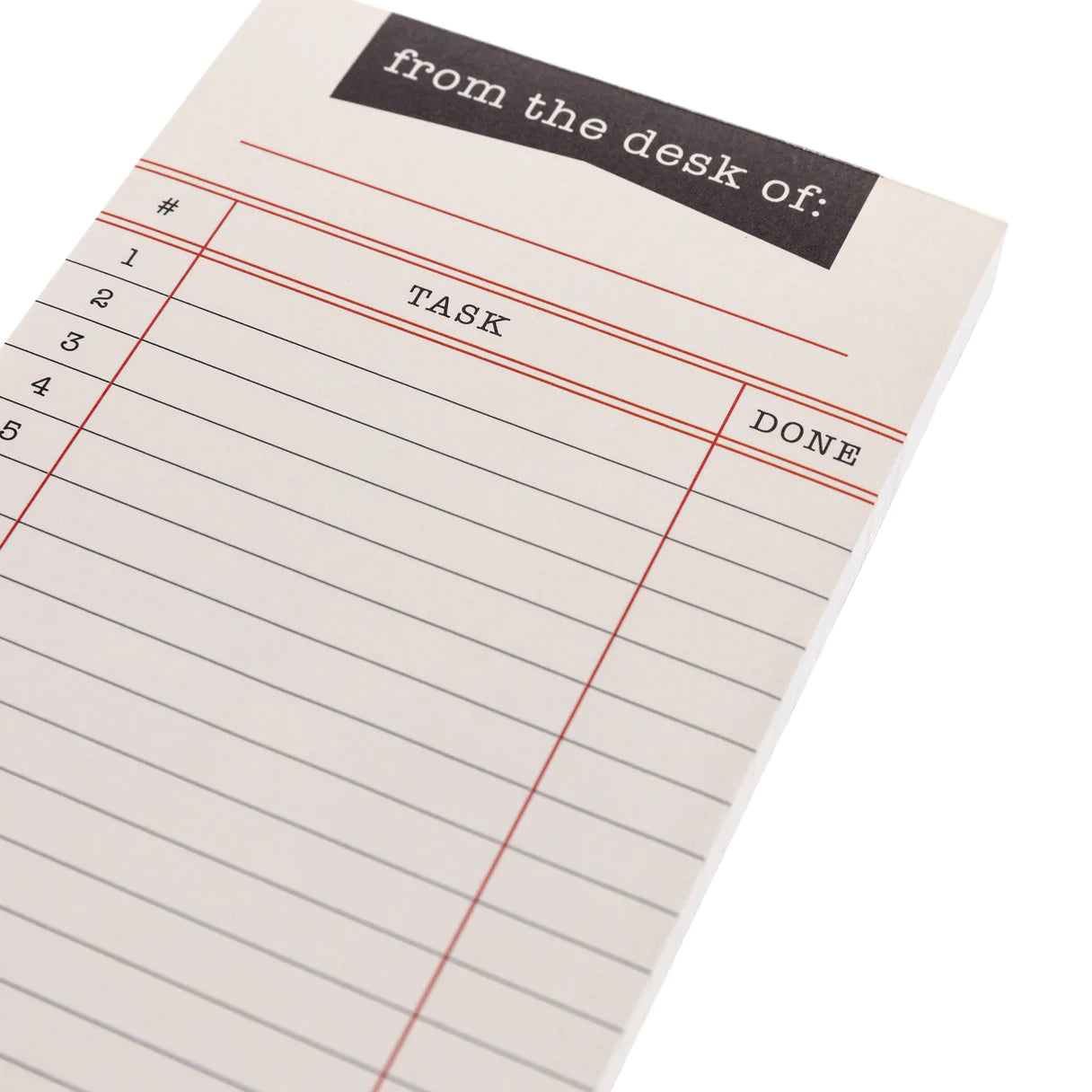 Library Card Magnetic Notepad